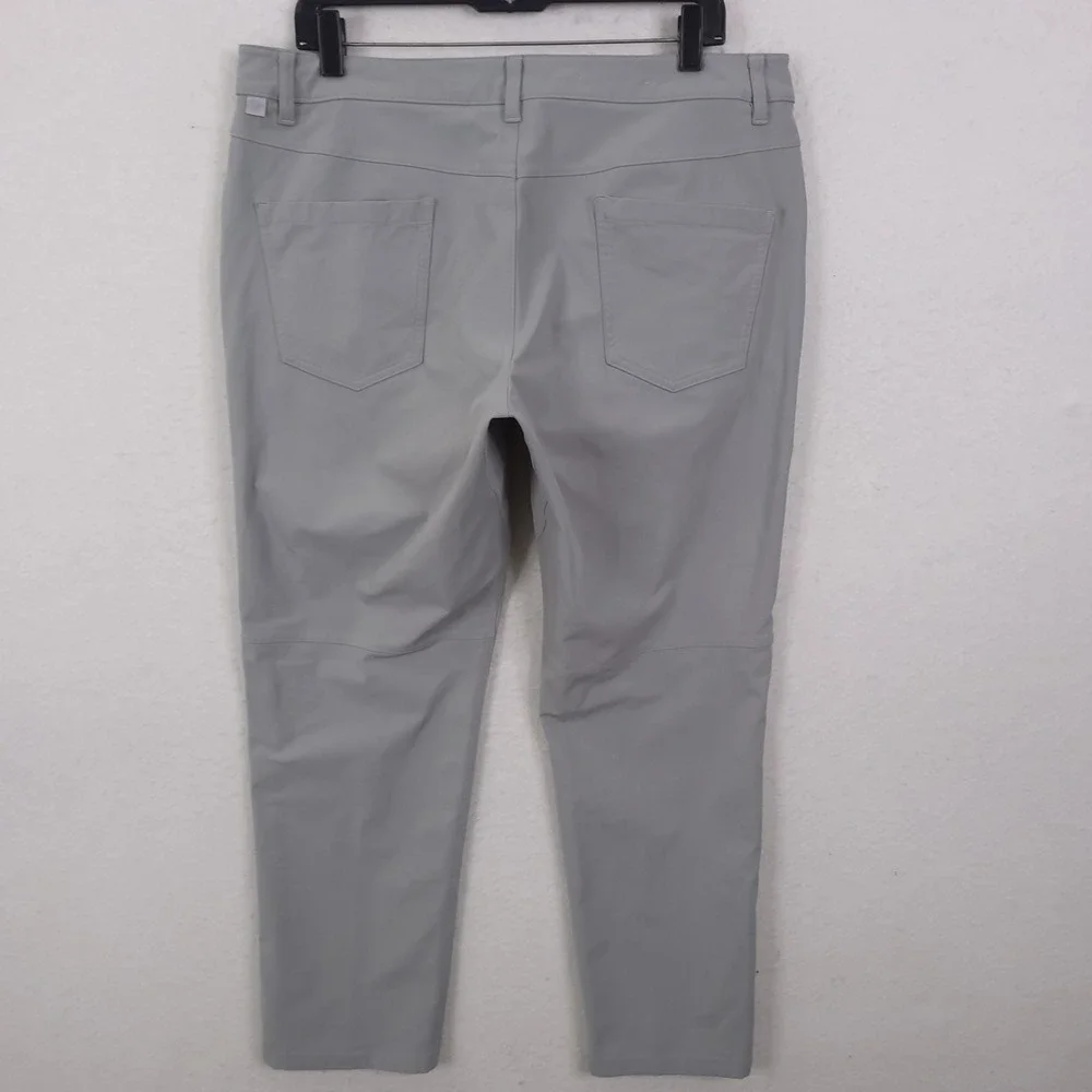 Lululemon ABC Pant Slim Mens 36x28 Grey Warpstreme Technical Golf Commuter